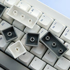 White Mac Theme Simple XDA PBT Keycap Set