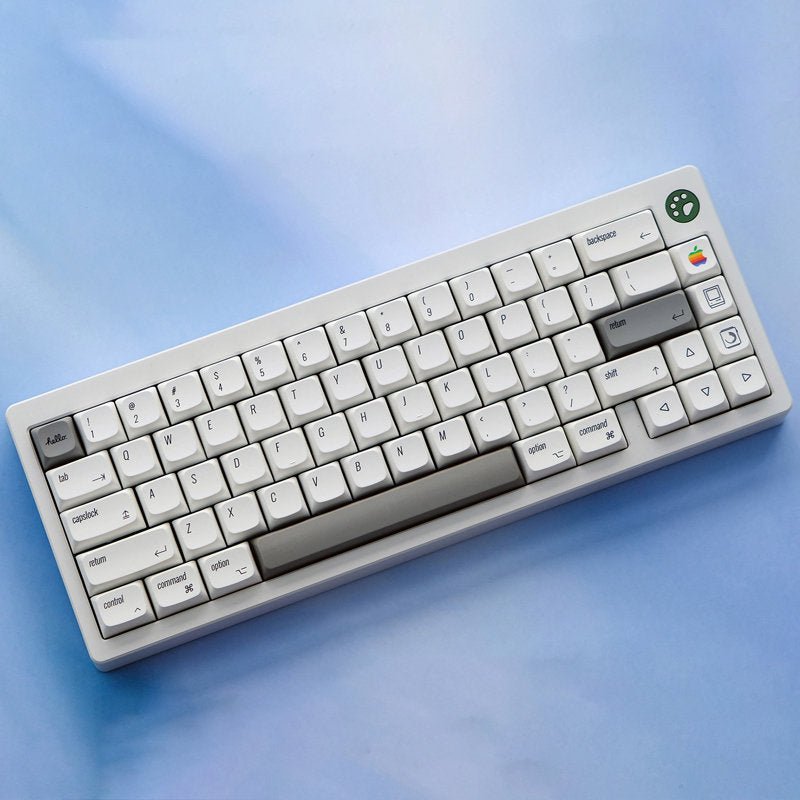 White Mac Theme Simple XDA PBT Keycap Set