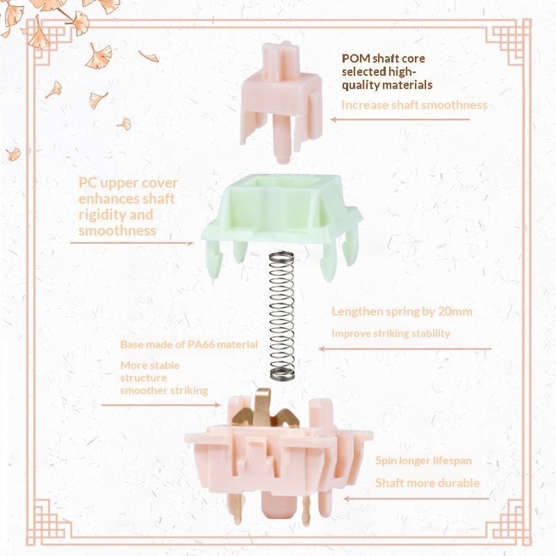 Wind Chime Linear Switches – HIFI Smooth Feel